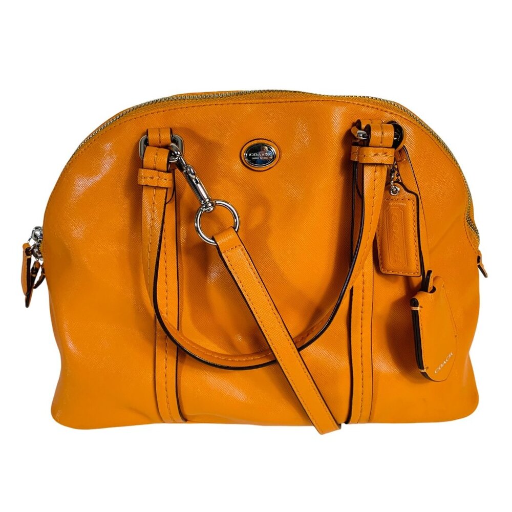 Coach Orange Satchel Bag